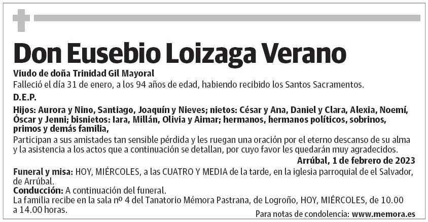Don Eusebio Loizaga Verano