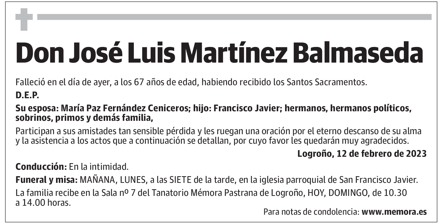 Don José Luis Martínez Balmaseda