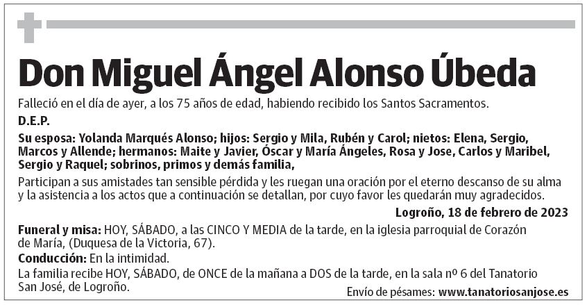 Don Miguel Ángel Alonso Úbeda
