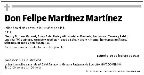 Don Felipe Martínez Martínez