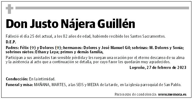 Don Justo Nájera Guillén