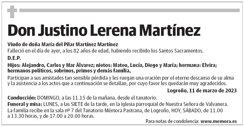 Don Justino Lerena Martínez