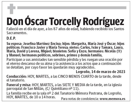 Don Óscar Torcelly Rodríguez
