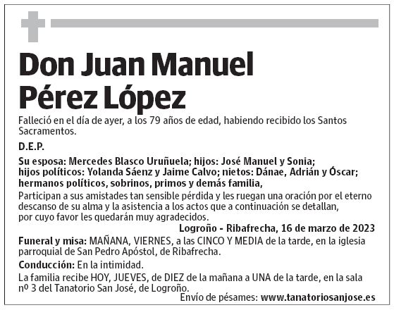 Don Juan Manuel Pérez López