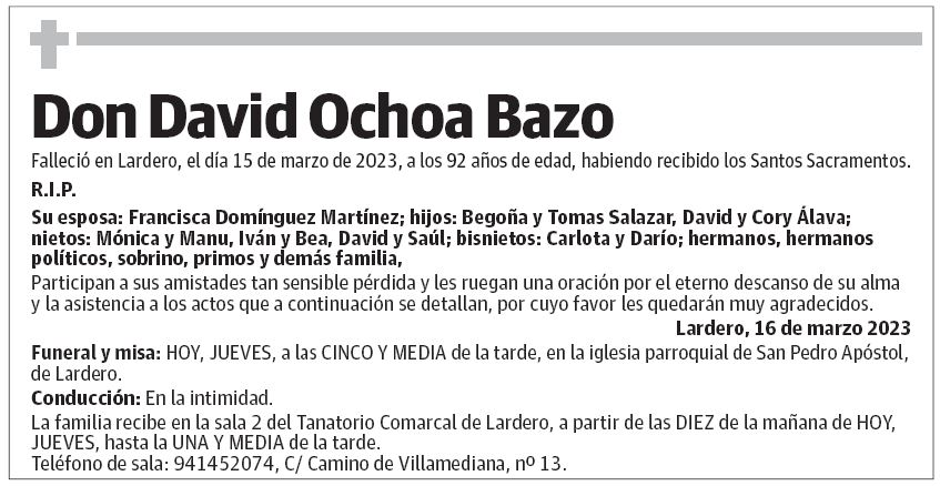 Don David Ochoa Bazo