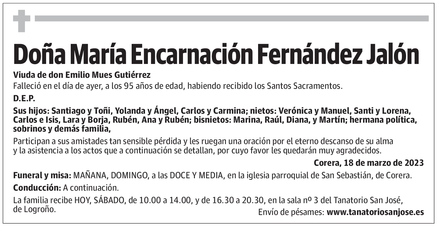 Doña María Encarnación Fernández Jalón
