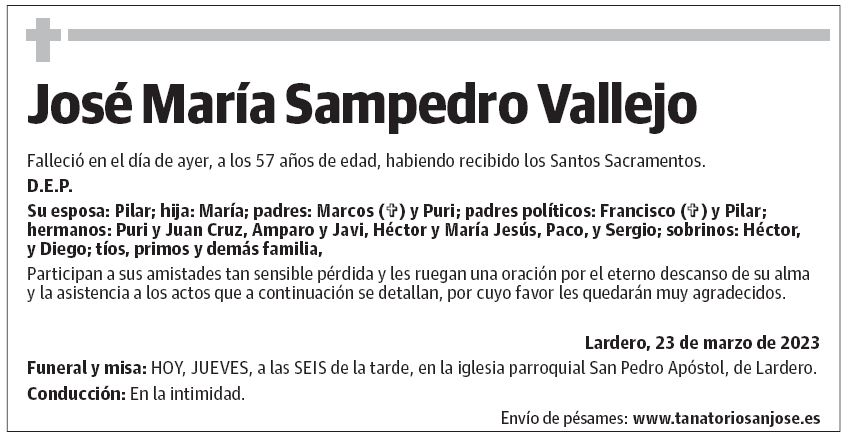 José María Sampedro Vallejo