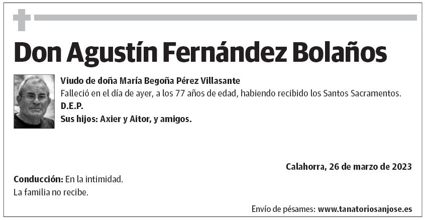 Don Agustín Fernández Bolaños