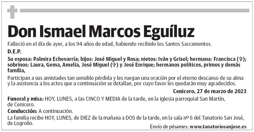 Don Ismael Marcos Eguíluz
