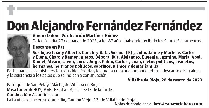 Don Alejandro Fernández Fernández