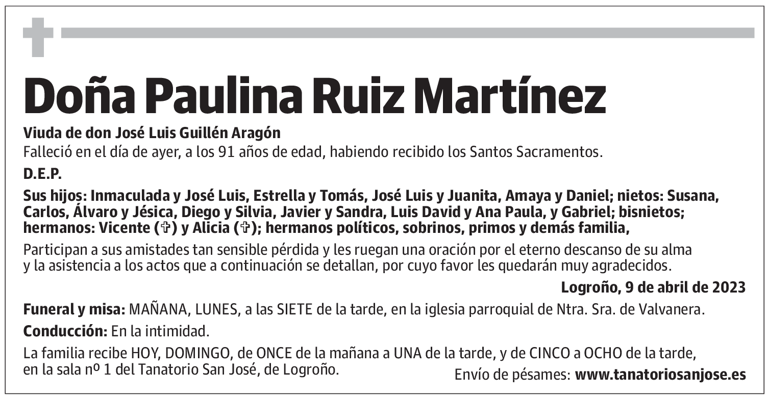 Doña Paulina Ruiz Martínez