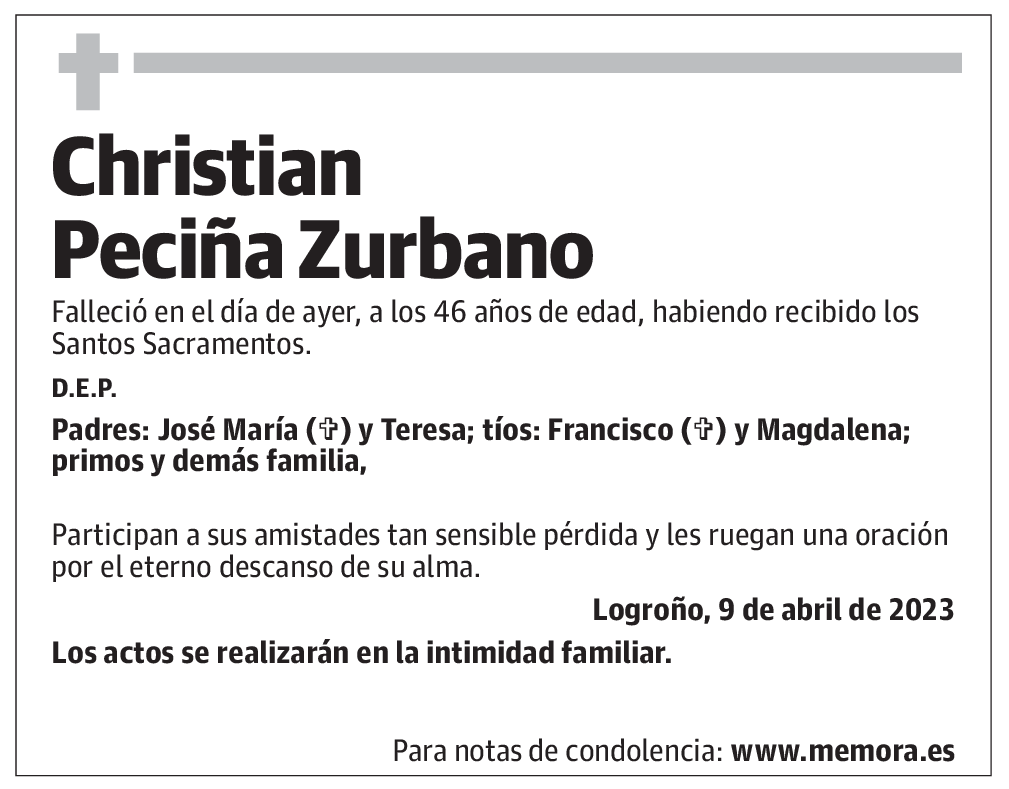 Christian Peciña Zurbano