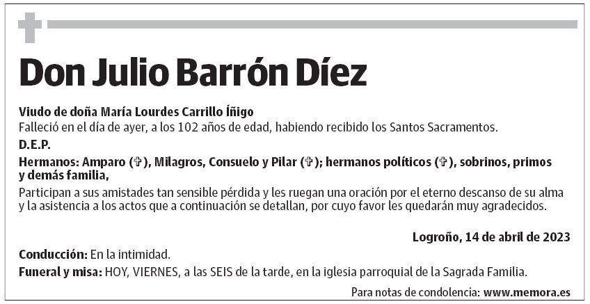 Don Julio Barrón Díez