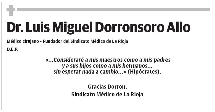 Don Luis Miguel Dorronsoro Allo