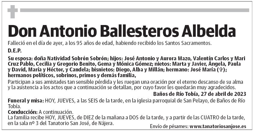 Don Antonio Ballesteros Albelda