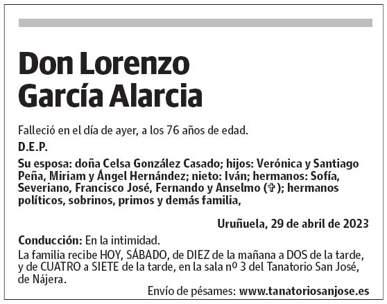 Don Lorenzo García Alarcia