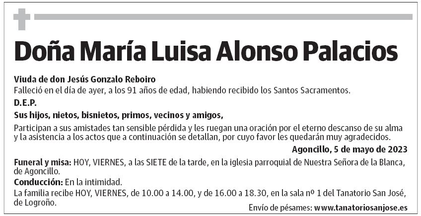 Doña María Luisa Alonso Palacios