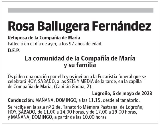 Rosa Ballugera Fernández