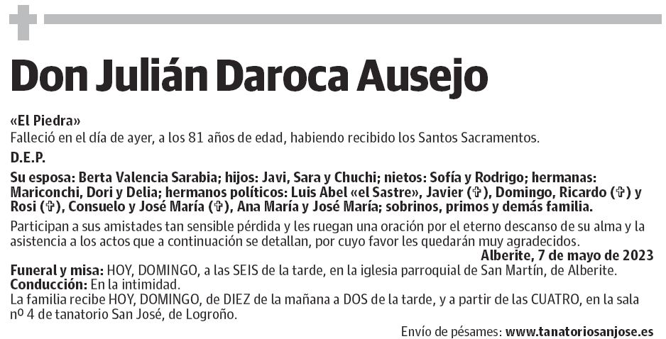 Don Julián Daroca Ausejo