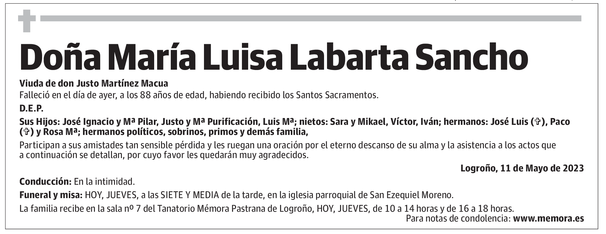 Doña María Luisa Labarta Sancho