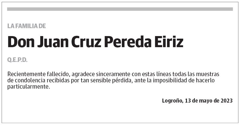 Don Juan Cruz Pereda Eiriz