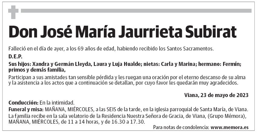 Don José María Jaurrieta Subirat