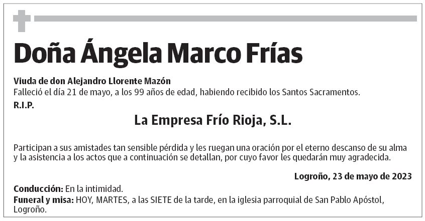 Doña Ángela Marco Frías