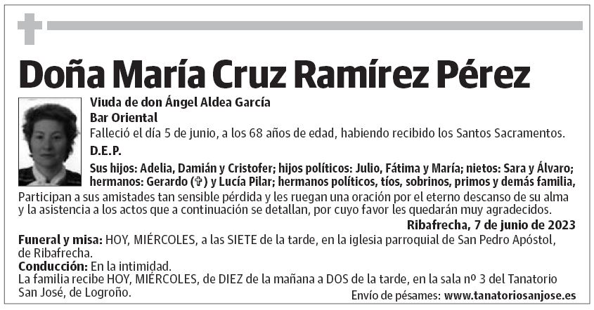 Doña María Cruz Ramírez Pérez