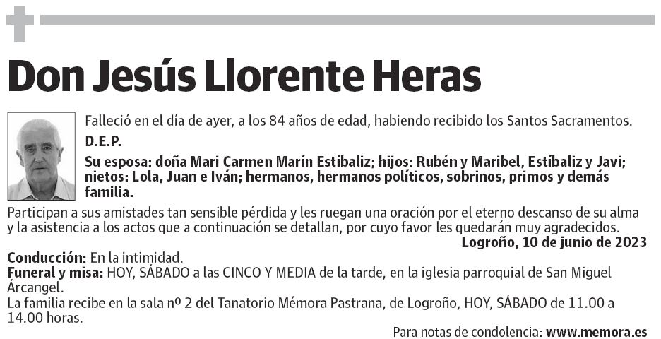 Don Jesús Llorente Heras