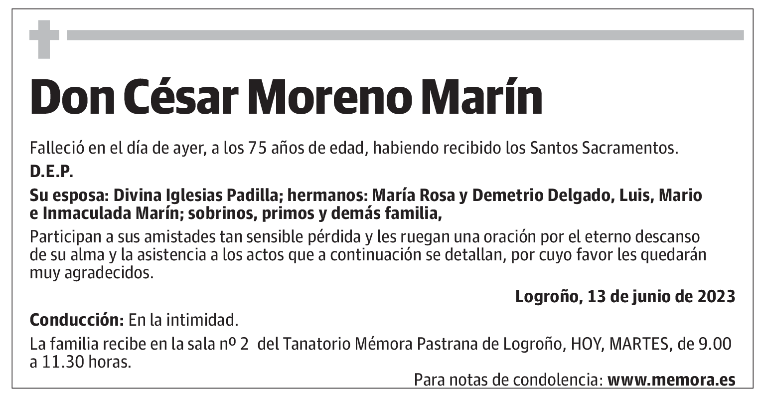 Don César Moreno Marín