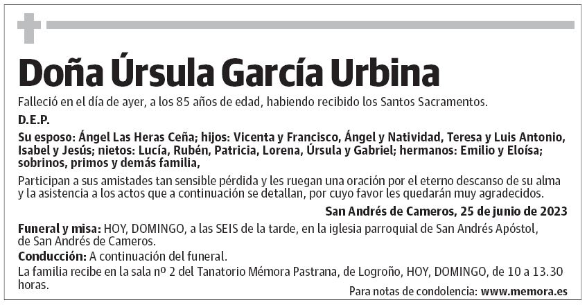 Doña Úrsula García Urbina
