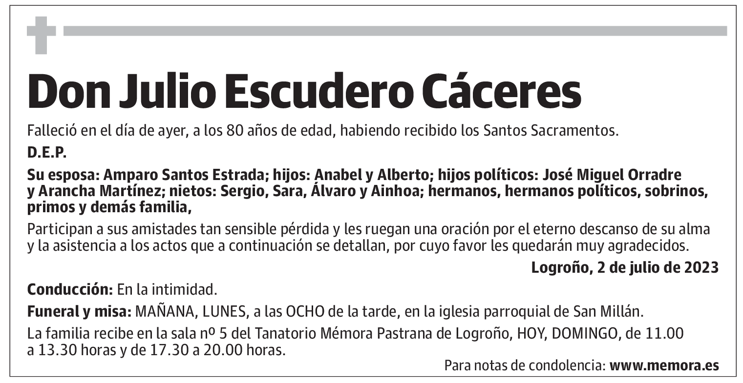 Don Julio Escudero Cáceres