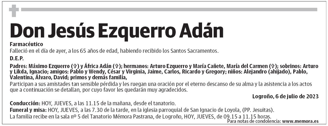 Don Jesús Ezquerro Adán