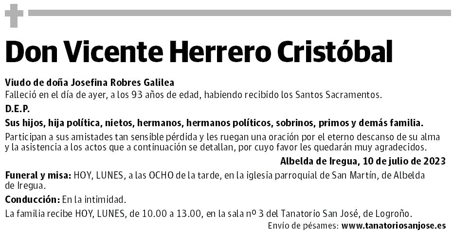 Don Vicente Herrero Cristóbal