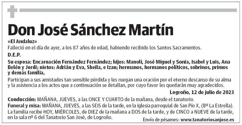 Don José Sánchez Martín
