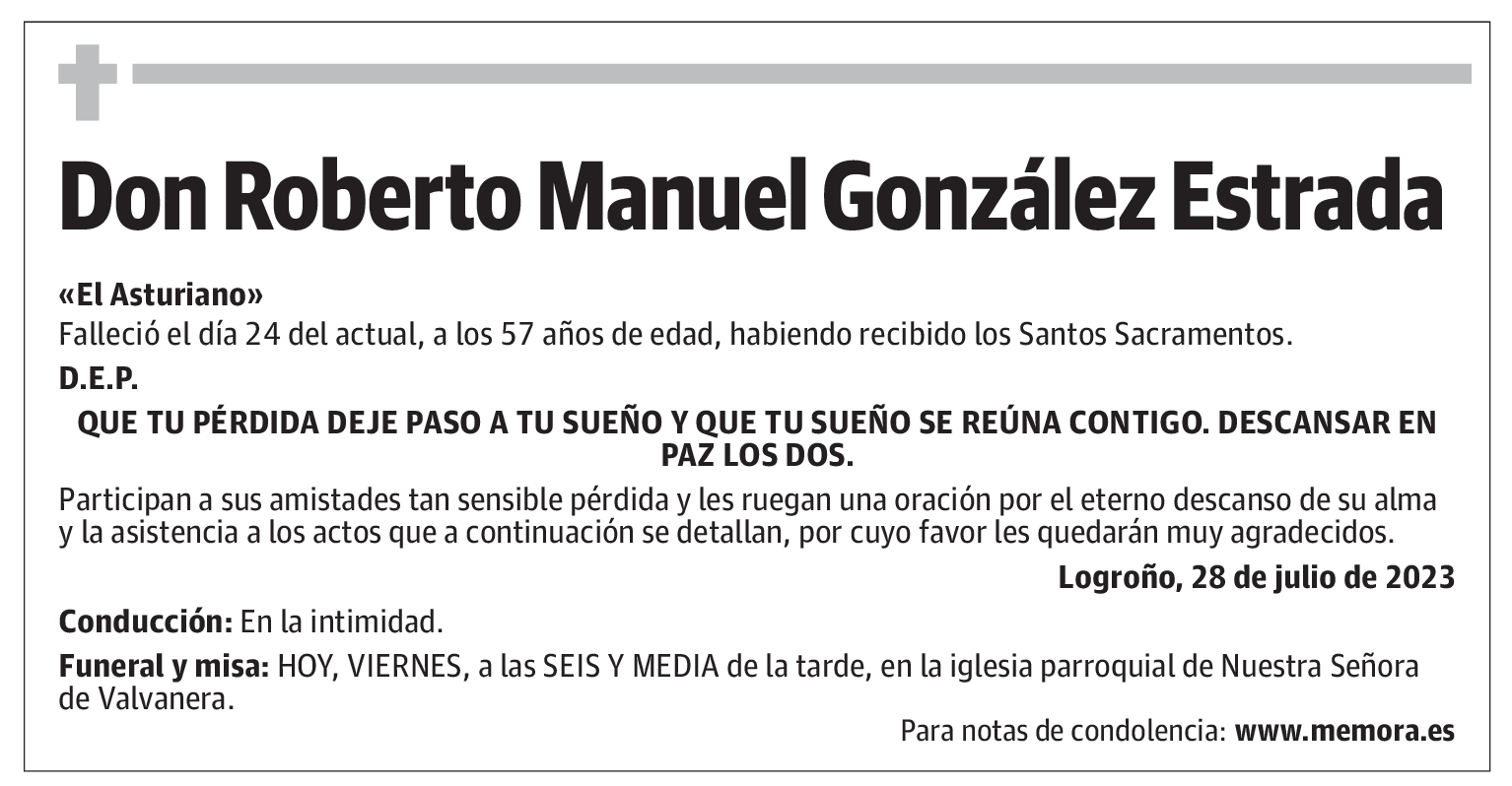 Don Roberto Manuel González Estrada