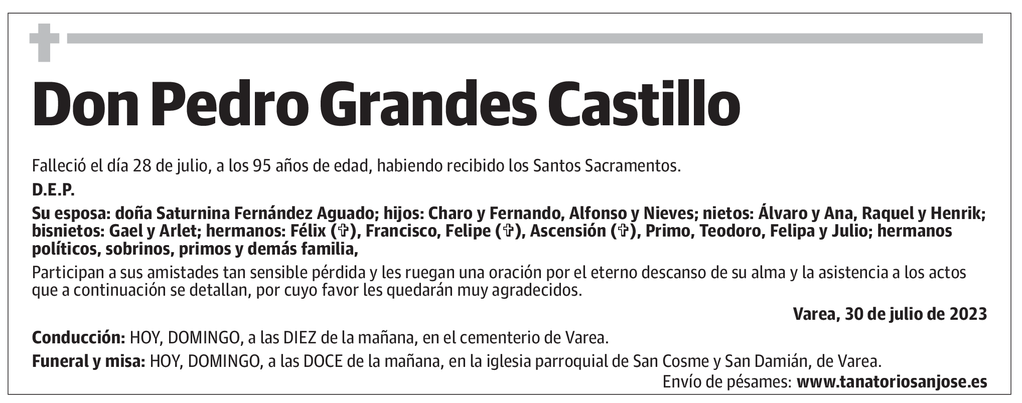 Don Pedro Grandes Castillo