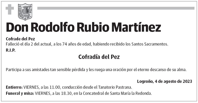 Don Rodolfo Rubio Martínez