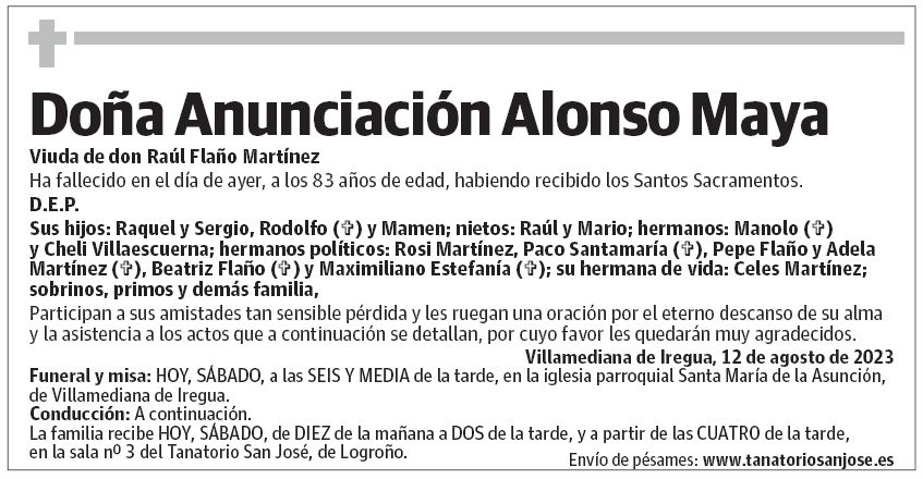 Doña Anunciación Alonso Maya