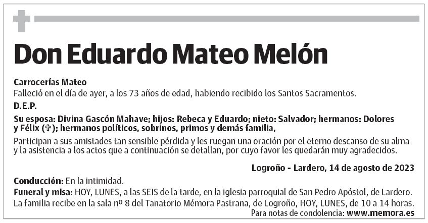 Don Eduardo Mateo Melón