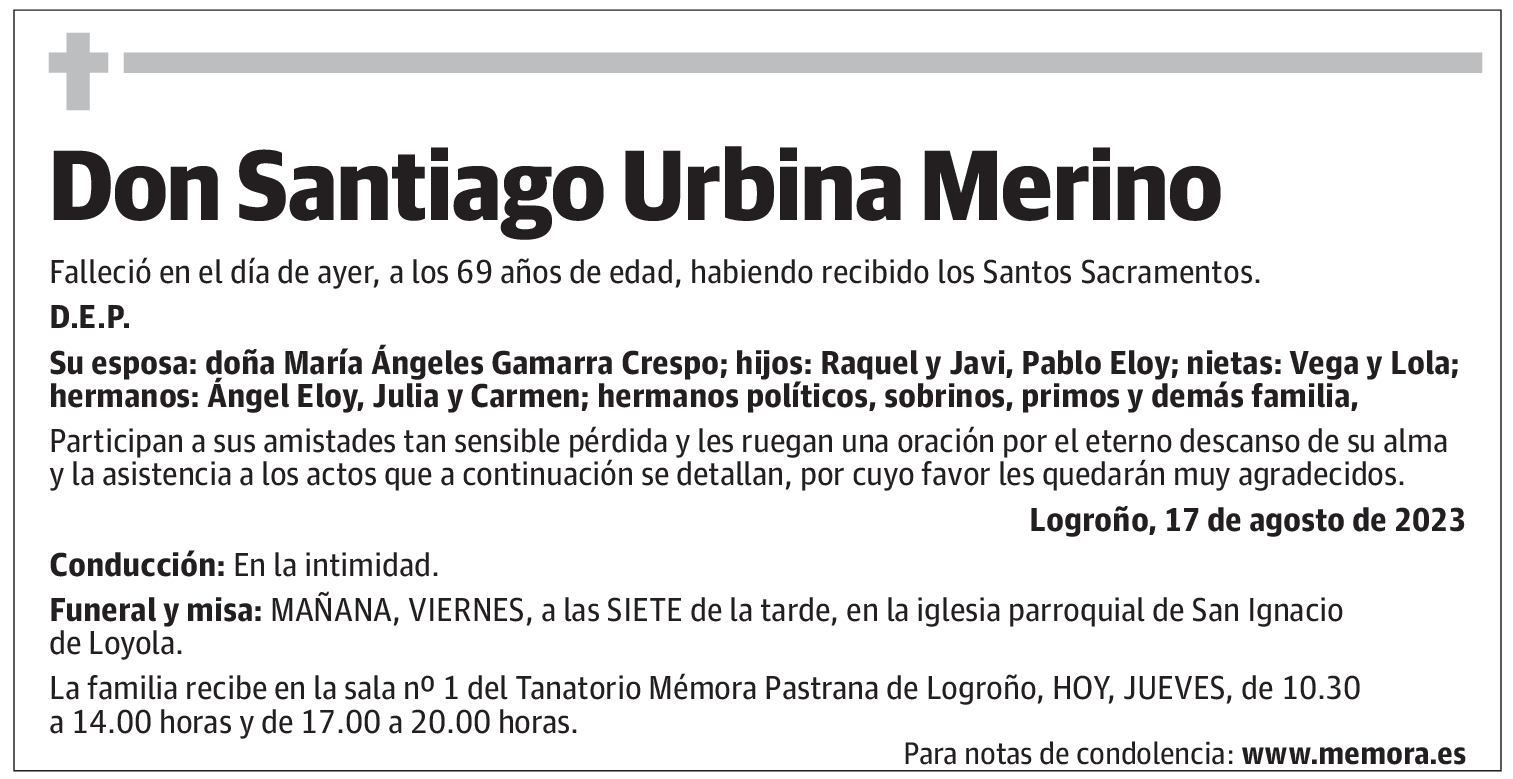 Don Santiago Urbina Merino