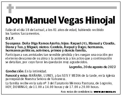 Don Manuel Vegas Hinojal