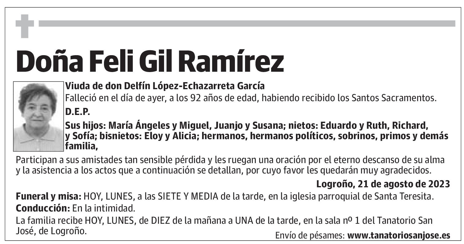 Doña Feli Gil Ramírez