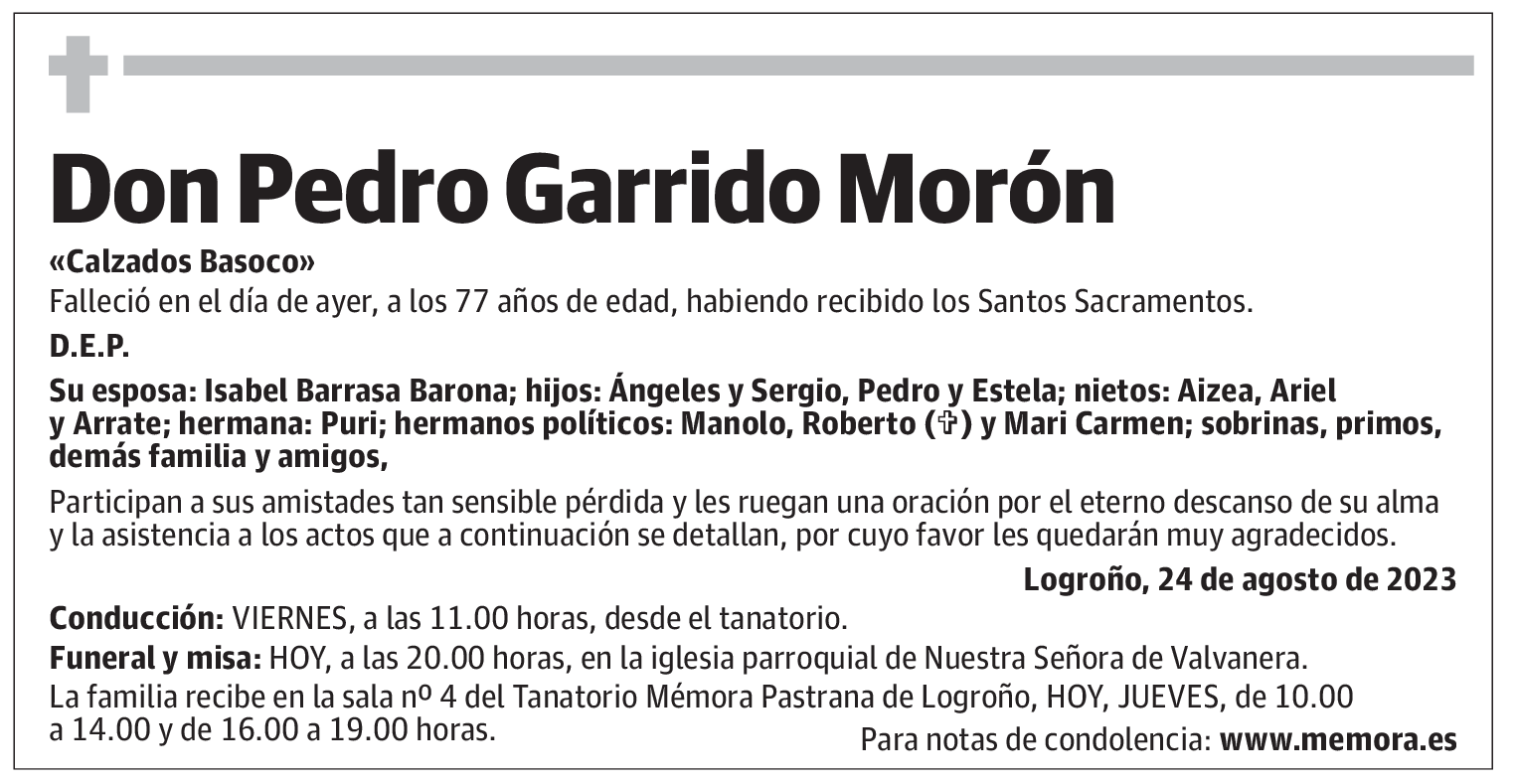 Don Pedro Garrido Morón
