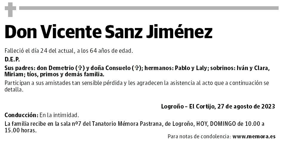 Don Vicente Sanz Jiménez
