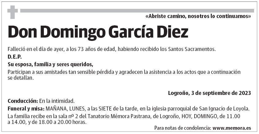 Don Domingo García Diez