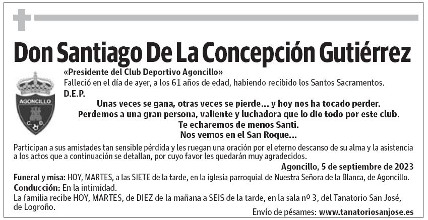 Don Santiago De La Concepción Gutiérrez