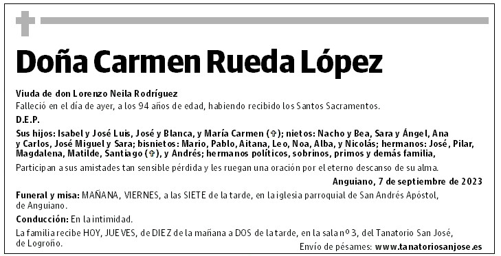 Doña Carmen Rueda López