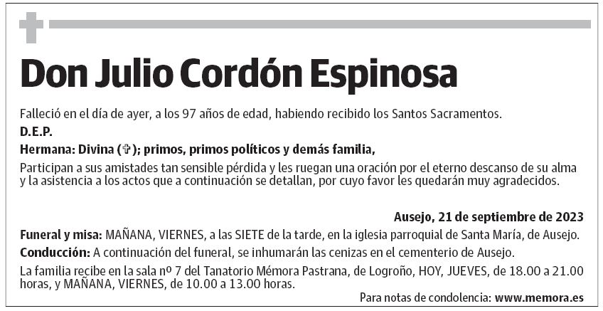 Don Julio Cordón Espinosa