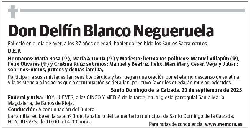 Don Delfín Blanco Negueruela